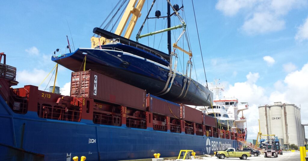 LGH Rigging used to move $32 million dollar ship in Florida.