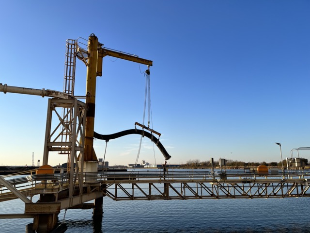 electric hoist rigging in a marine environment