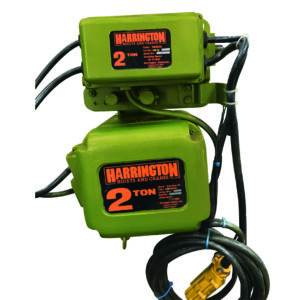 Product picture of a Harrington NERM series motorized trolley electric chain hoist