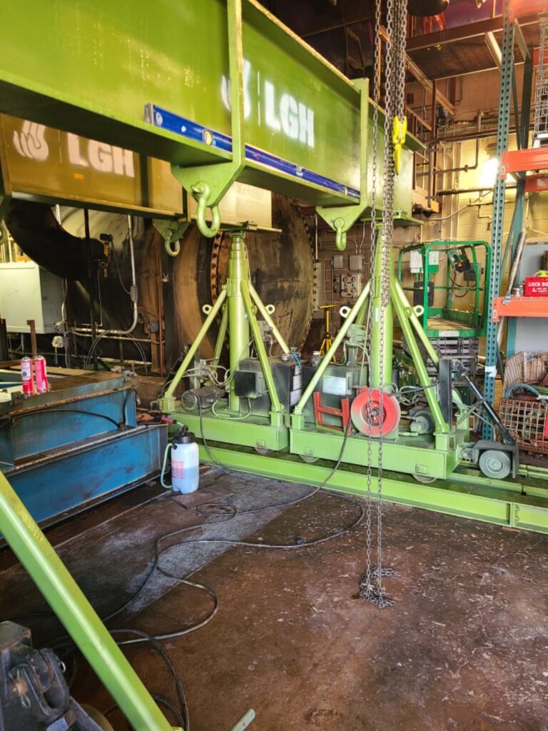 LGH hydraulic crane gantry system for rent.