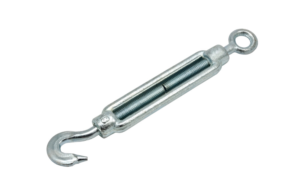 Example of a Hook and eye turnbuckle.