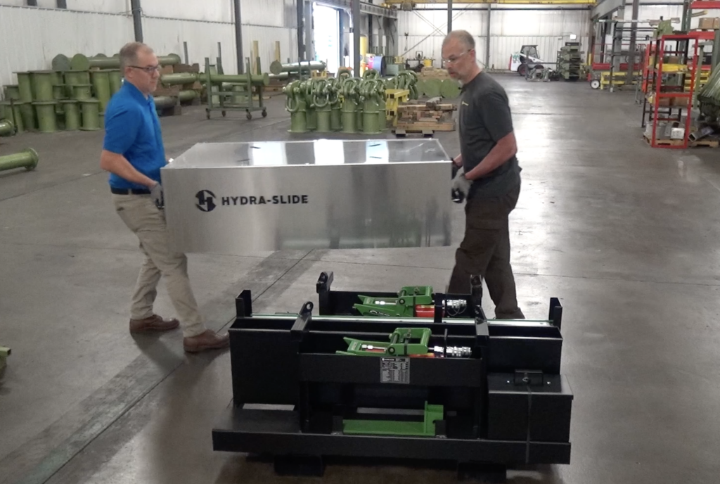 Picture of the Hydra-Slide XLP storage box at the LGH warehouse.