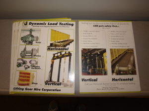 This is a photo of dynamic load testing materials from LGH.