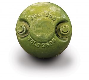 image of a split overhead headache ball