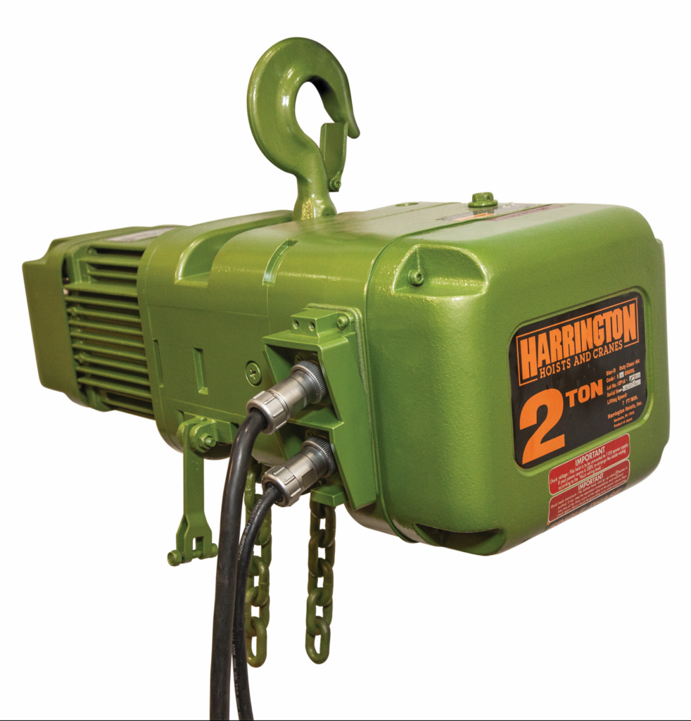 Harrington 2 ton electric chain hoist from LGH