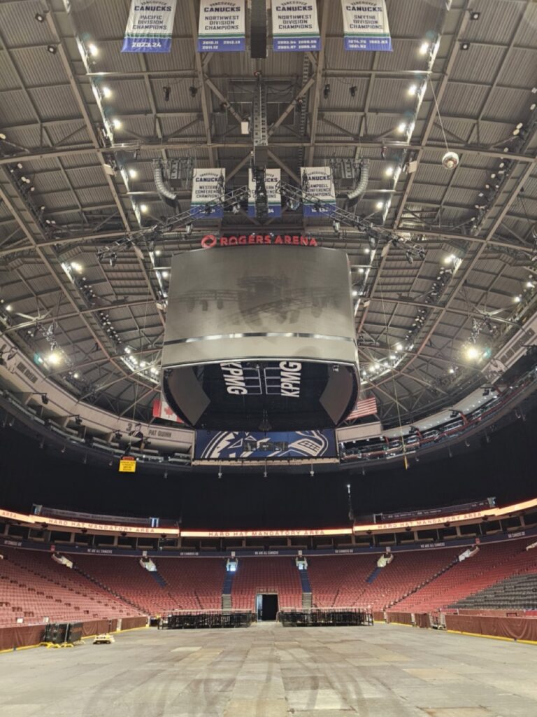 LGH - LucentHD case study, Vancouver Canucks Rogers Arena arena lift