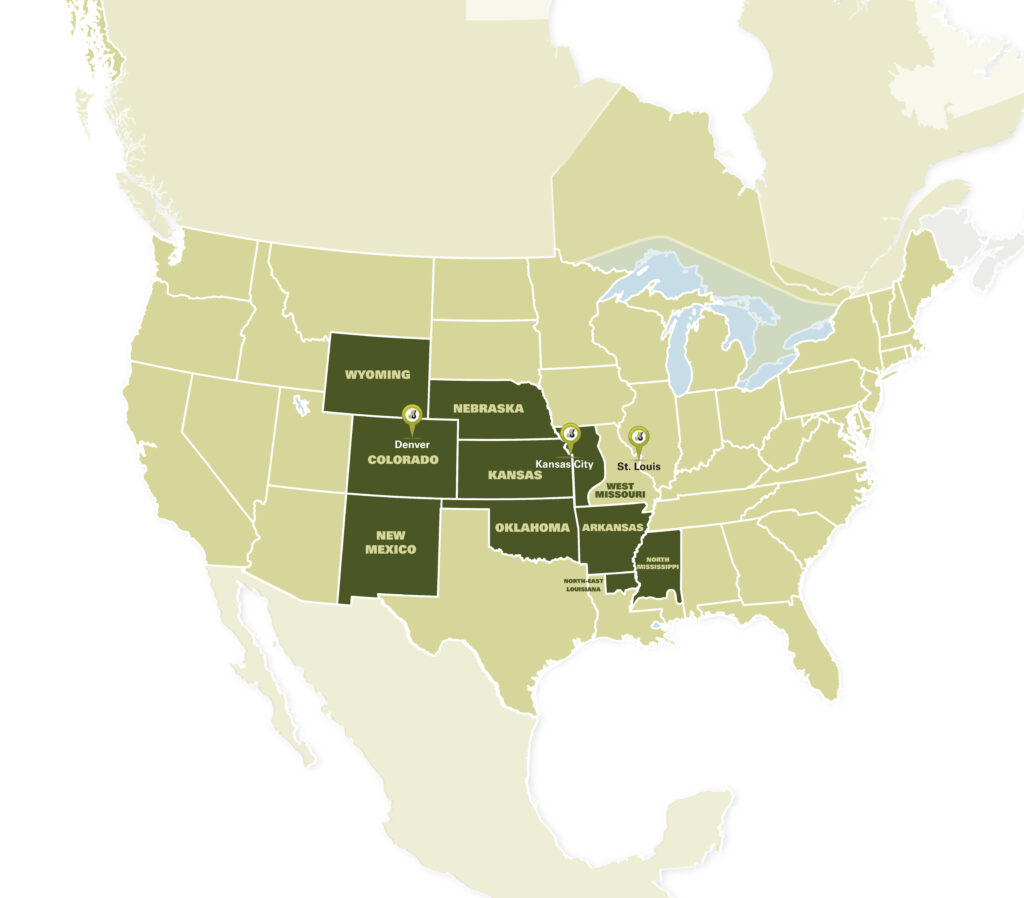 LGH North America Great Plains region map